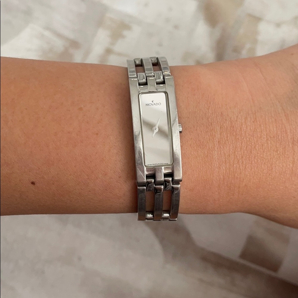 Movado Esperanza rectangle watch